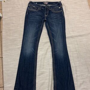 Express be rock dark blue Boot Cut Jeans